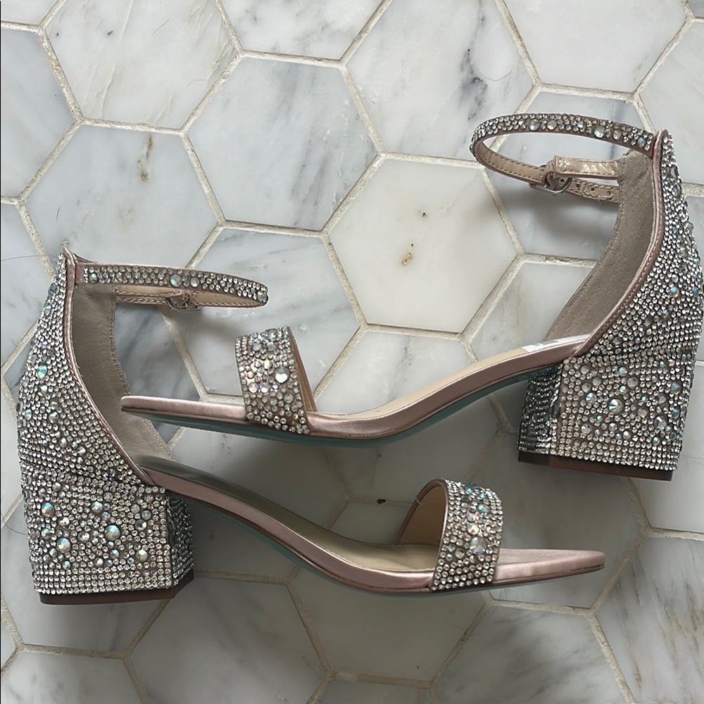 Betsey Johnson Crystal Heels
